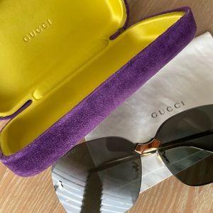 Gucci 99mm Over-Sized Sunglasses